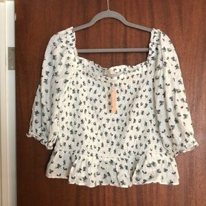 Smocked Top - Loft